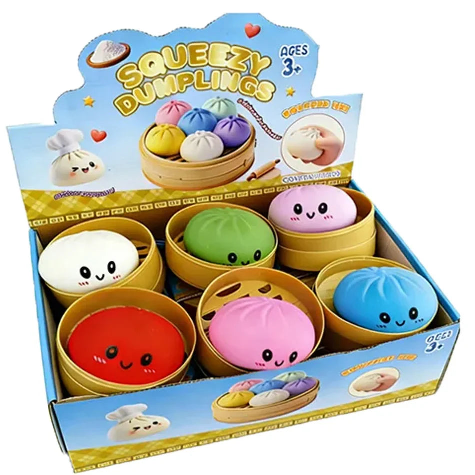 Colorful Dumpling Squishy Toy